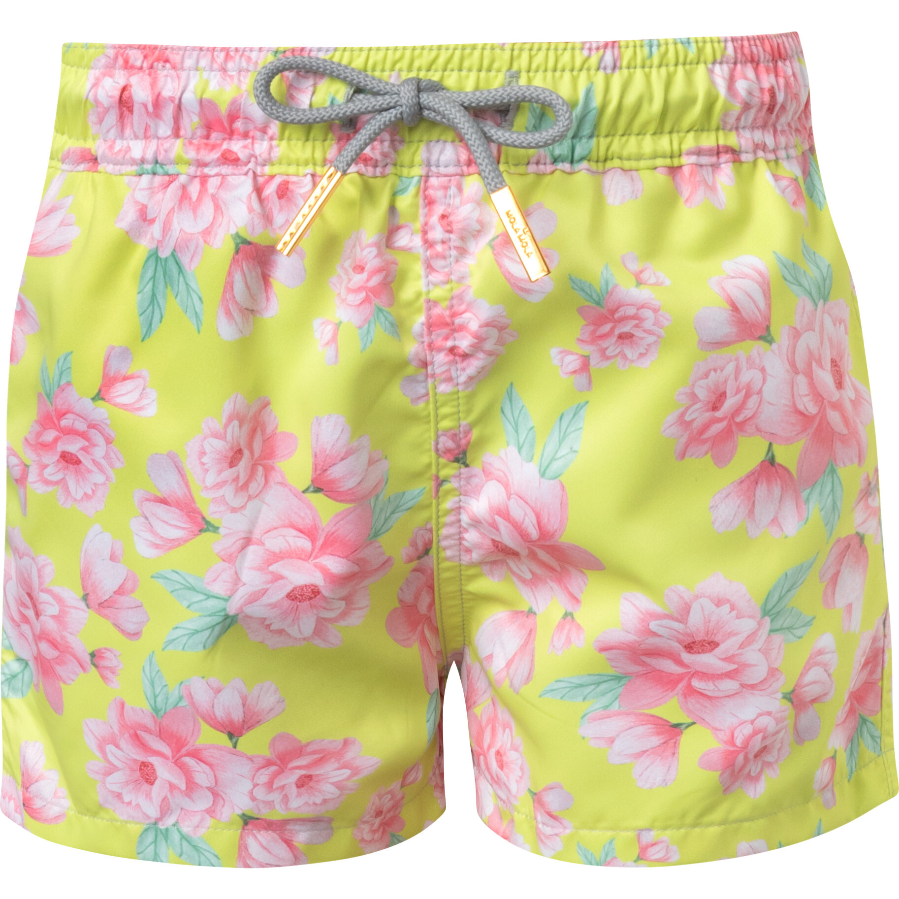 Classic Cut Swim Short, Lemon Garden - Swim Trunks - 1