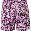 Classic Cut Swim Short, Pink Flower - Swim Trunks - 2