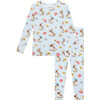 Tinsley Jane Long Sleeve Basic Pajama, Blue - Pajamas - 1 - thumbnail