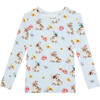 Tinsley Jane Long Sleeve Basic Pajama, Blue - Pajamas - 2