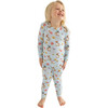 Tinsley Jane Long Sleeve Basic Pajama, Blue - Pajamas - 4