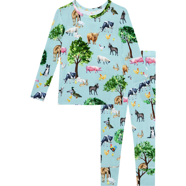 Brayden Long Sleeve Basic Pajama, Green