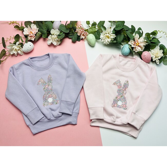 Liberty of London Bunny Children's Jumper, Pale Pink - Sweatshirts - 3