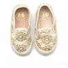 Luka Floral Embroidered Slip Ons, Cream - Slip Ons - 3