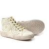 Lace-Up Leather Sneakers, White - Sneakers - 2