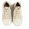 Lace-Up Leather Sneakers, White - Sneakers - 3