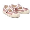 Button Strap Slip Ons, Metallic Pink - Slip Ons - 1 - thumbnail