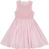 Rose Sleeveless Smocked Dress, Pink - Dresses - 1 - thumbnail