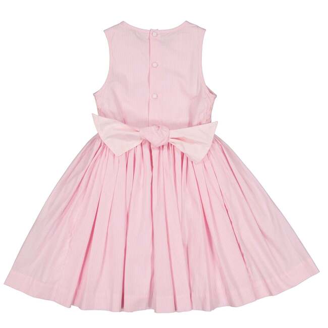 Rose Sleeveless Smocked Dress, Pink - Dresses - 5