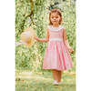 Peony Smocked Dress & White Collar, Pink - Dresses - 2