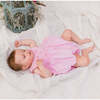 Rose Sleeveless Smocked Bubble, Pink - Onesies - 3