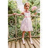 Peony Smocked Dress & Pink Collar, White - Dresses - 2