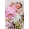 Rose Sleeveless Smocked Bubble, Pink - Onesies - 4