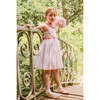 Peony Smocked Dress & Pink Collar, White - Dresses - 4