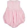 Rose Sleeveless Smocked Bubble, Pink - Onesies - 5
