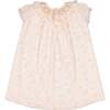 Jasmine Floral Short Puff Sleeve Bishop Dress, Pink - Dresses - 5