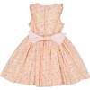 Iris Floral Frilled Sleeveless Smocked Yoke Dress, Pink - Dresses - 5