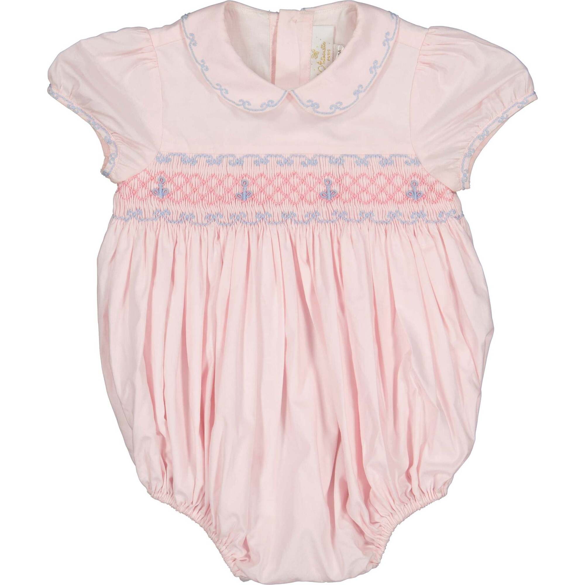 Charlotte Classic Heirloom Smocked Bubble, Pink - Onesies - 1