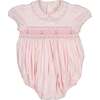 Charlotte Classic Heirloom Smocked Bubble, Pink - Onesies - 1 - thumbnail