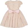 Cherry Floral Short Puff Smocked Dress, Pink - Dresses - 5