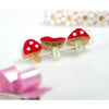 Mushroom & Bow Hair Clips, Red & Multicolors - Hair Accessories - 2