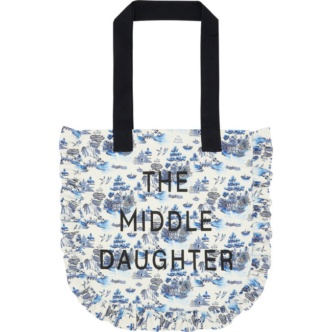 You'Re Tote-Ally Indispensible (& Frill-Ing Too)  Bag, Willow Pattern