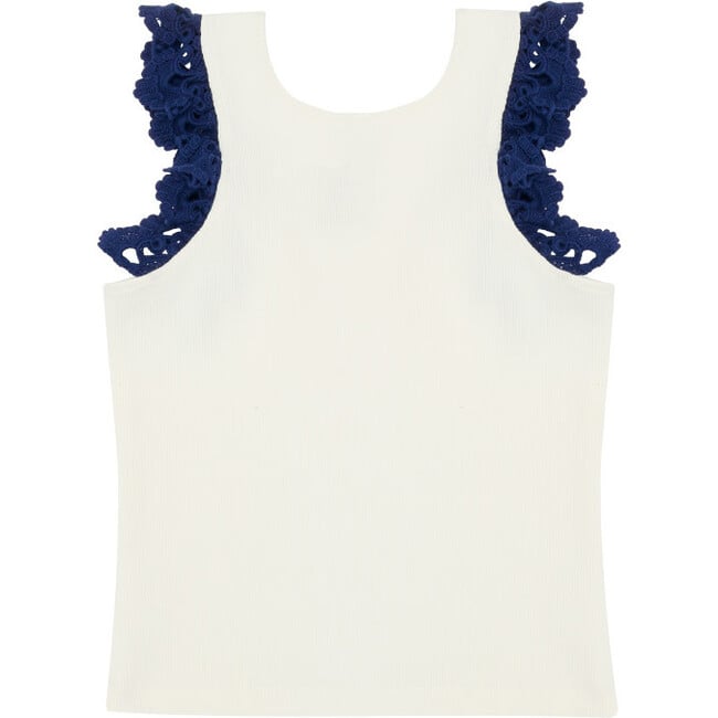 Vest Friend Top, Porcelain - Blouses - 3