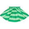 In Full Swing Skirt, Cricket Green & Cucumber Stripe - Skirts - 1 - thumbnail