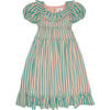 Flutter The Dovecotes Dress, Just Peachy & The Pool Voile Stripe - Dresses - 1 - thumbnail