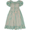 Flutter The Dovecotes Dress, Just Peachy & The Pool Voile Stripe - Dresses - 3