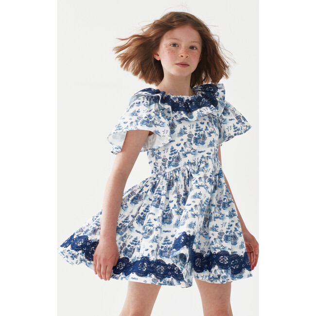 Forget Me Not Dress, Willow Pattern - Dresses - 5