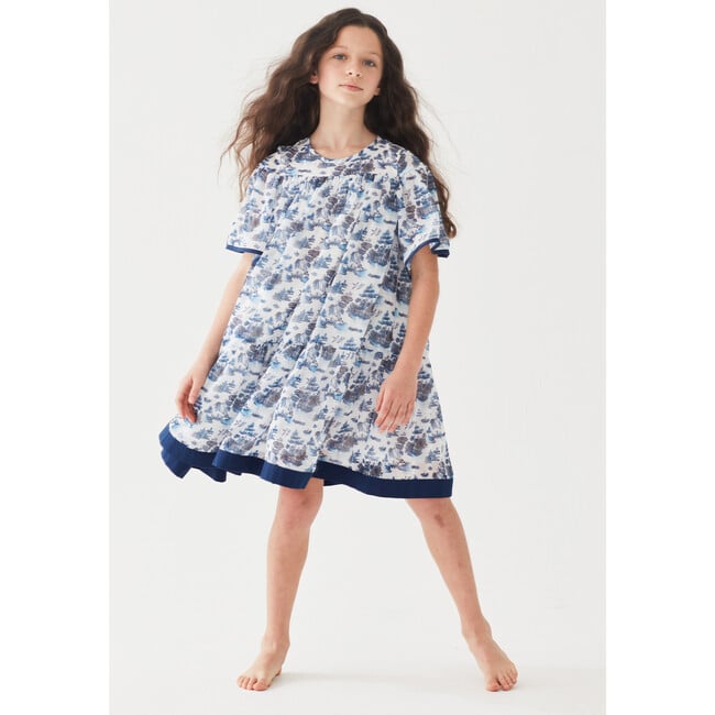 Float Your Boat Dress, Willow Pattern - Dresses - 2