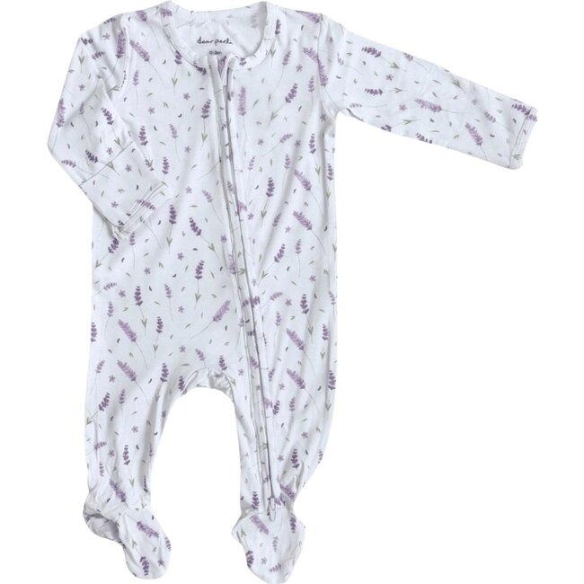 Footie Zippered One Piece, French Lavender