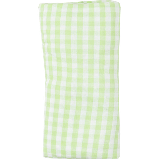 Mini Gingham Swaddle Blanket, Green