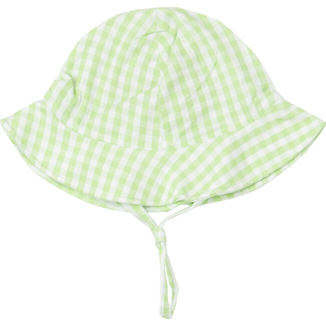 Mini Gingham Sun Hat, Green