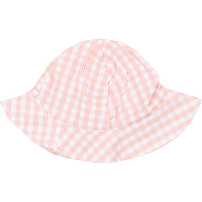 Mini Gingham Sun Hat, Pink