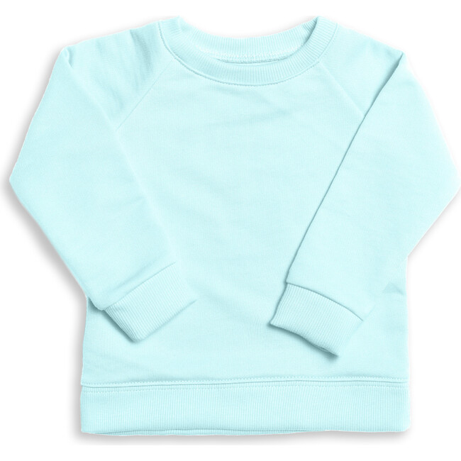 The Organic Pullover Sweatshirt, Aqua