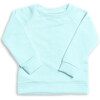 The Organic Pullover Sweatshirt, Aqua - Sweatshirts - 1 - thumbnail