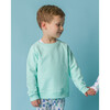 The Organic Pullover Sweatshirt, Aqua - Sweatshirts - 2