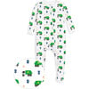 The Organic Zipper Footie, Recycling Trucks - Footie Pajamas - 1 - thumbnail