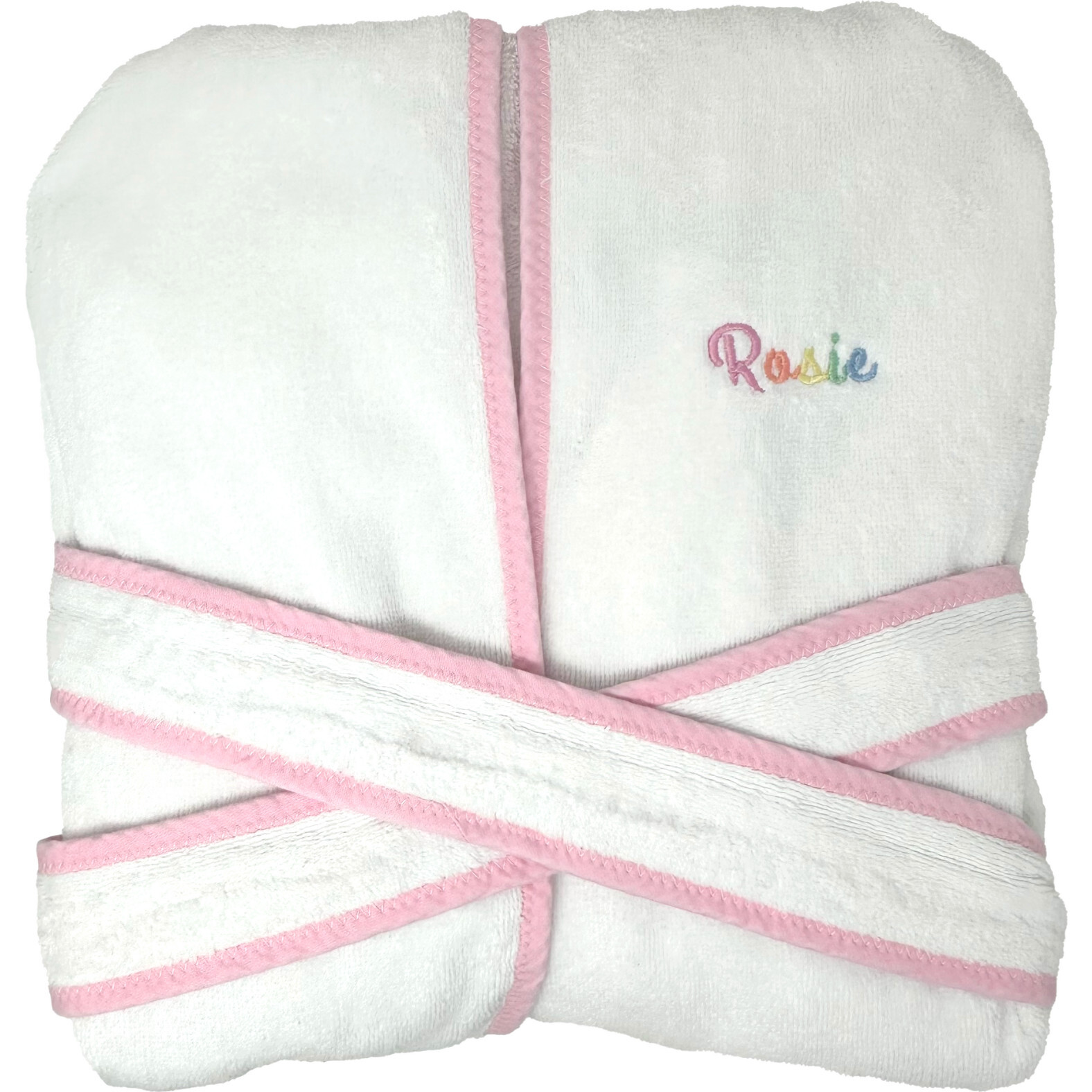 Terry Velour Children's Robe, Light Pink multi - Robes - 1