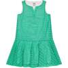 Pilar Peplum Hem Dress, Green - Dresses - 1 - thumbnail