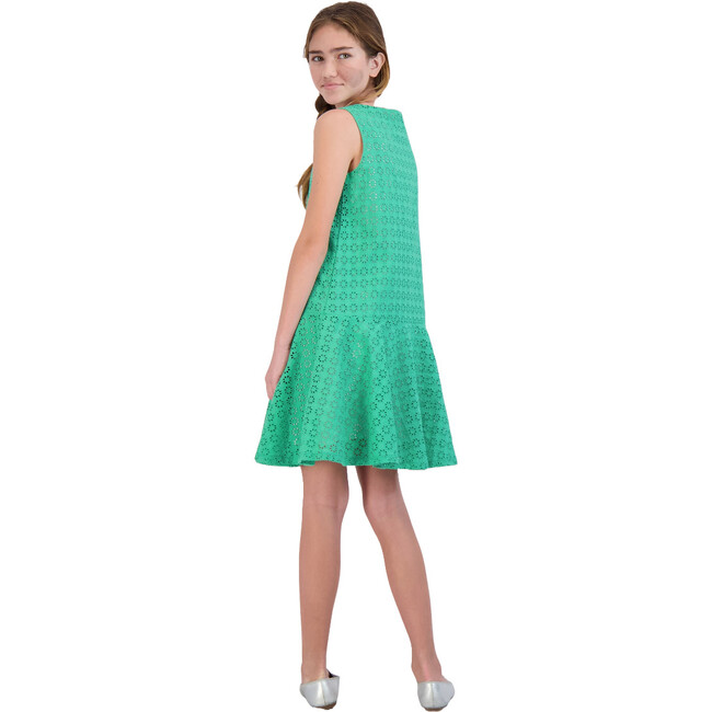 Pilar Peplum Hem Dress, Green - Dresses - 2