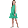 Pilar Peplum Hem Dress, Green - Dresses - 3