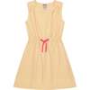 Lindsey Drawstring Dress, Yellow - Dresses - 1 - thumbnail