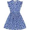 Juniper Button Front Dress, Blue - Dresses - 1 - thumbnail