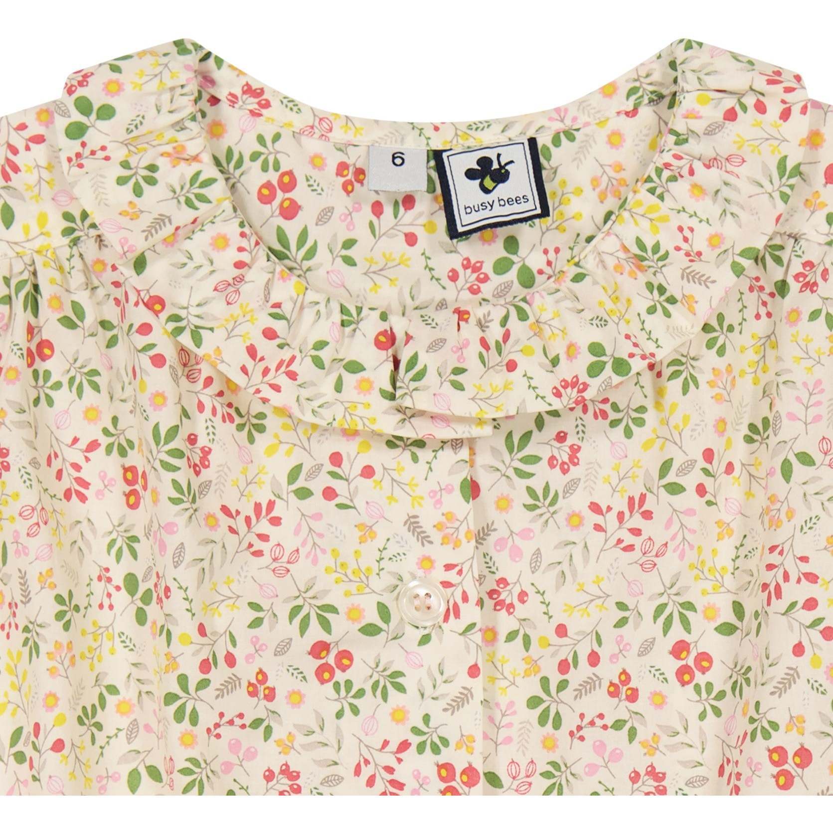 Iris Ruffle Top, Florals - Busy Bees Tops | Maisonette