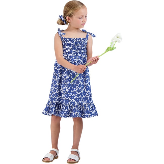 India Shoulder Tie Sundress, Blue - Dresses - 2