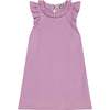 Colette Ruffle Dress, Purple - Dresses - 1 - thumbnail