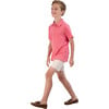 Boys Short Sleeve Polo Red Mini, Stripes - Polo Shirts - 2